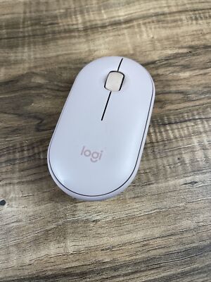 Logitech Pebble M350 Wireless Mouse with Bluetooth  Pink  Tested  