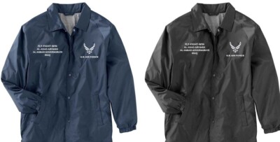 AL ASAD AIR BASE* AL ANBAR-IRAQ* EMBROIDERED JACKET*OFFICIALLY LICENSED