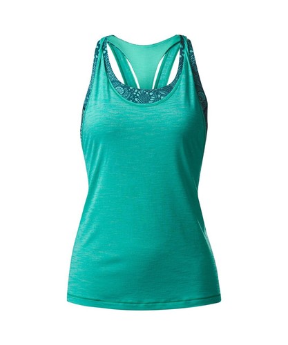 Lululemon Twist and Toil Tank Top Heathered Bali Breeze Alberta Lake Size 6 EUC - Picture 4 of 9