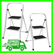 Foldable Portable Non-Slip Steel Strong Durable DIY 2 Step Safety Ladder