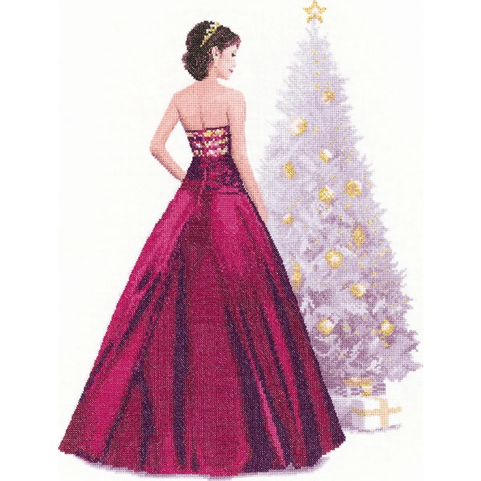 Heritage Kreuzstich Set Zählstoff "Holly (L)", Zählmuster, JLHO1470-E, 30,5x39,5 - Bild 1 von 1