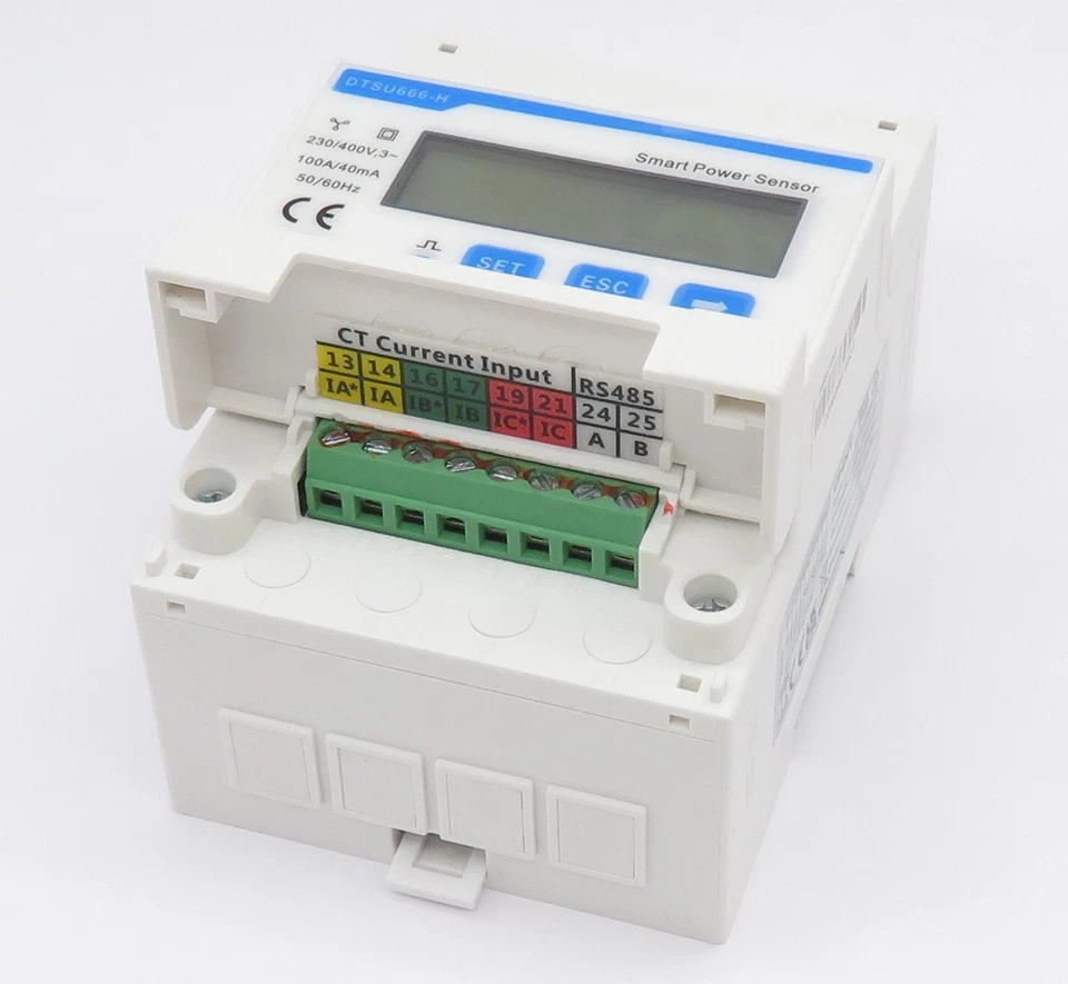 Smart Power Sensor Chint DTSU666-H Contatore di energia 3~ Contatore di corrente 100A 40mA UKCA - Immagine 4 di 4