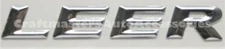 LEER 700 / 550 series tonneau cover Chrome 3D "LEER" emblem  # 115749