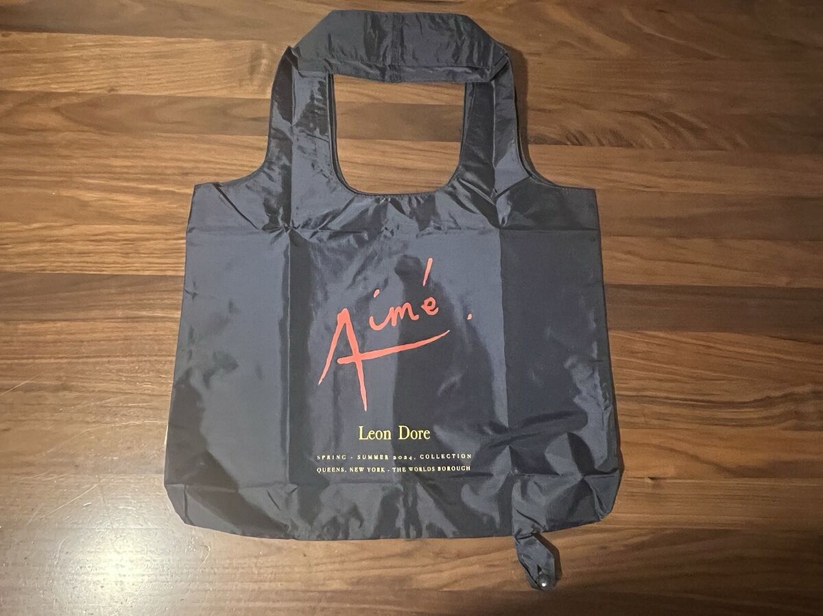 Aime Leon Dore ALD Black Packable Logo Tote Bag SS24 Aime Leon Dore ALD Black Packable Logo Tote Bag SS24