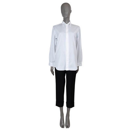 70188 authentisches DIOR HOMME Hemd weiß Baumwolle LOGO BESTICKT Knopfleiste 37 S - Bild 1 von 6