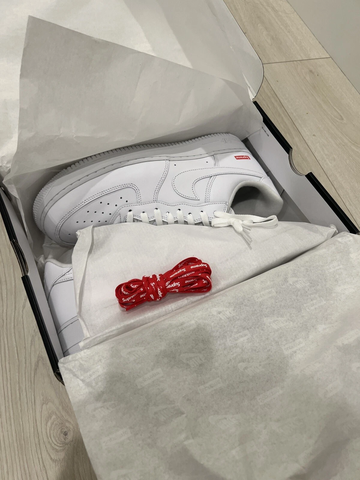 Nike Air Force 1 Low x Supreme White (CU9225 100) Homme Taille 12