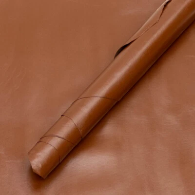 LEATHER4CRAFT Ziegenleder Köcher Leder veg hellbraun, kastanie, A-Größe Platten, 0,6-0,8 mm Buchbinderei