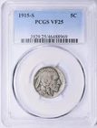 1915-S Buffalo Nickel : PCGS VF25