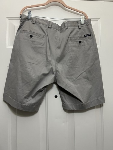 Pantalones Cortos Chinos Brooks Brothers Para Hombre 36 X 10 Frente Plano Gris Golf Resort Preppy - Imagen 2 de 7