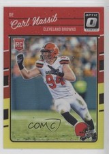 2016 Donruss Optic Rookies Red & Yellow Carl Nassib #107 y4f