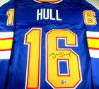 Brett Hull / Autographed Saint Louis Blues Custom Hockey Jersey / Beckett