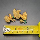 Vintage Gerry's Signed Gold Tone Enamel Poodle Dog Pin Rhinestone Eyes 2.5 in — photo 7