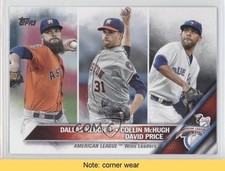 2016 Topps League Leaders Dallas Keuchel Collin McHugh David Price #187 READ 0b5