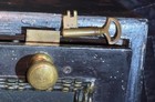 1850s-60s Herring Safe subtreasury lock box orig  key 2 position bolt WALL Safe — photo 2
