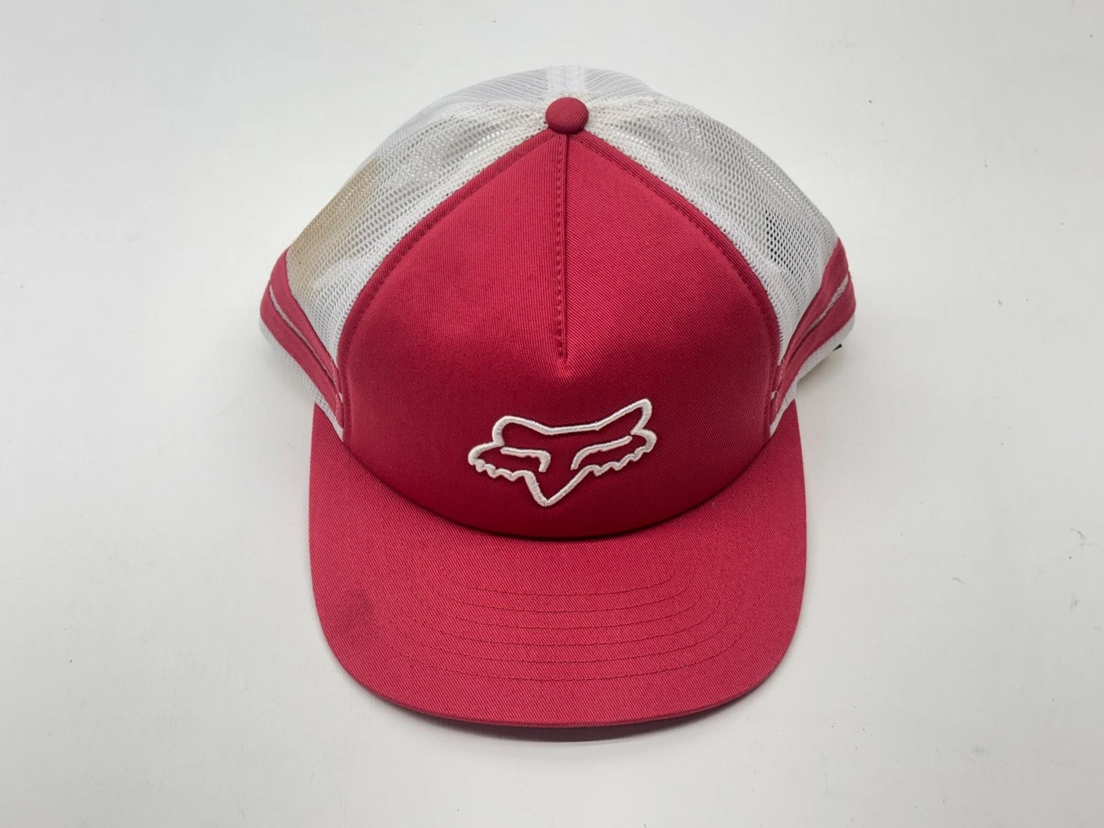 Fox Hat One Size White Red Cap Apparel Motocross MX Off Road Dirt Bike