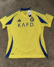 Authentic Adidas Ronaldo Al Nassr FC '24/25 Home Soccer Jersey Size 2Xl JP0459