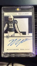 2021 PANINI NT COLLEGIATE 103 MICAH PARSONS SILHOUETTES SIGNATURES-BLUE /49