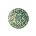 Harlequin Homer Laughlin Basket Weave 3” Nut Dish Spruce Green EUC