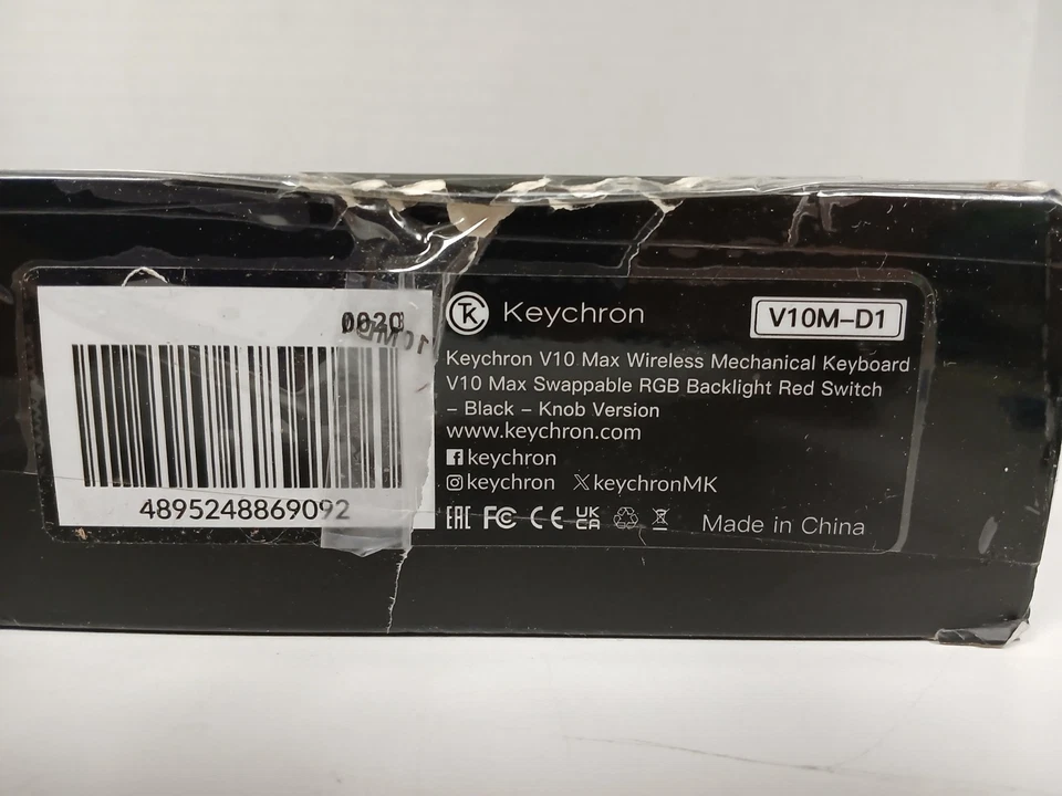 Keychron V10 Max 75% Alice Wireless Mechanical Keyboard, Black - Image 3 of 4