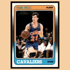 Mark Price Rookie #25 1988 Fleer Cleveland Cavaliers Basketball Card NBA NM. rookie card picture
