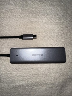 UGREEN 4-Port USB 3.0 Hub USB-C Connector 1:4 Portable Gray/Black