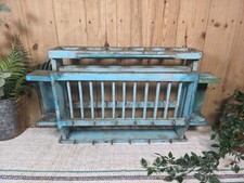 Vintage Rustic Indian Kitchen Tea Chai Spice Rack Cup Saucer Plate Wall Shelf