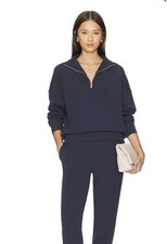 Varley Hawley Half Zip Sweatshirt Size XS Navy