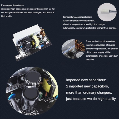 48V/60V/72V VRLA Lead Acid Battery Smart Charger 1-13A Current Adjustable - Picture 8 of 15