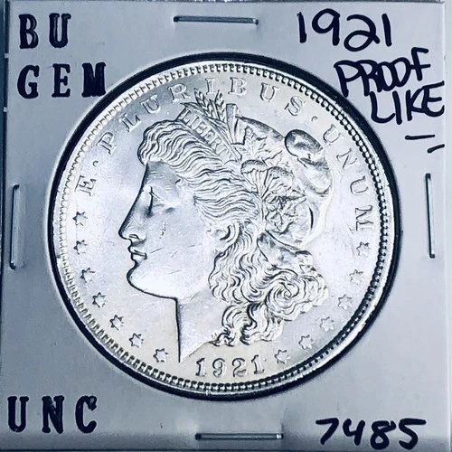 1921 BU GEM MORGAN SILVER DOLLAR UNC MS+++ U.S. MINT RARE COIN 7485