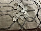 1932-1964 full roll of Washington Quarters 40 pieces, 90% silver, uncertified