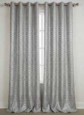 Coppia tende arredamento moderno con ganci a occhiello soggiorno salone 140x290