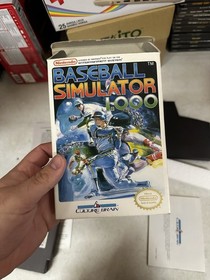 #838 Baseball Simulator 1000 (Nintendo NES) CIB Complete In Box TESTED & WORKING