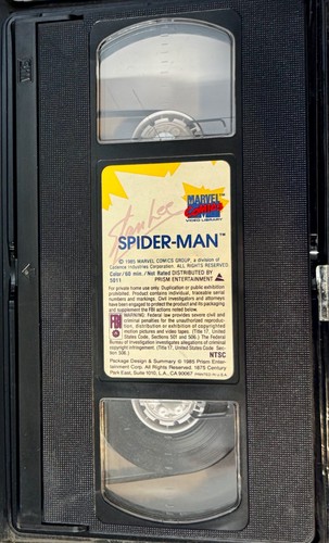 Amazing Spiderman The Origin of Spiderman Vol #1 VHS 1985 Stan Lee Marvel - Picture 2 of 4