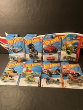 Hot Wheels Treasure Hunt Lot 8 Cars Honda Super Cub Volkswagen Surf Crate Cone