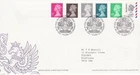 GB Stamps First Day Cover Machin Low Value Definitive 7p - 43p + world SHS 2004