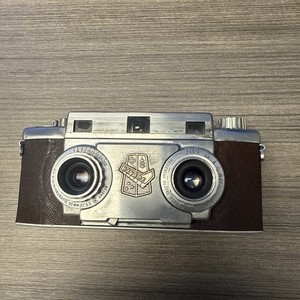 Revere Stereo 33 Brown Silver Vintage Stereo Camera Made in USA