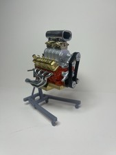 BLOWN BIG BLOCK CHEVY ENGINE with Stand 1/24th - 1/10th Scale kit MADE IN USA