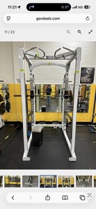 Hammer Strength HD Elite Power Rack Custom Matte Blk With Accessories