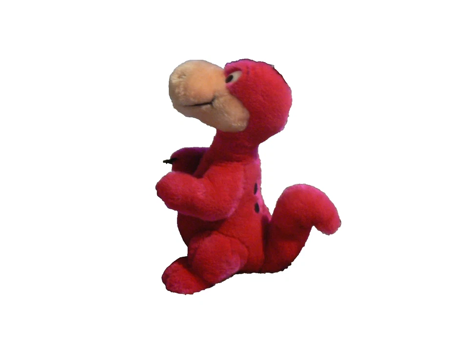 Juguete de peluche Pink Dino - Peluche suave con pico naranja - Raro Foto 3 de 4