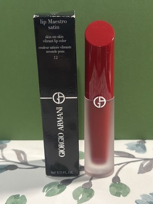 Giorgio Armani Lip Maestro Satin SECRET DATE  12 $48 MSRP NIB