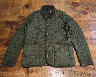 Barbour Jungen Alderley Steppjacke Größe L 10/11 Jahre in grün