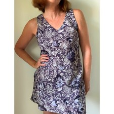 Vintage 90s All That Jazz Mini Dress Purple Whimsy Goth Fairycore Size Small