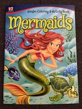 Pretty Mermaid Jumbo Coloring  Activity Book Puzzles Games  Pages To Color