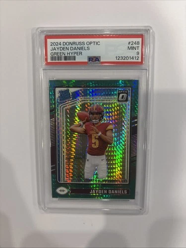 2024 Panini Donruss Optic - Rated Rookie Jayden Daniels #248 Green Hyper...