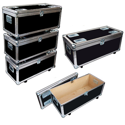 ''STACKABLE'' ATA Accessory Case - Light Duty Supply Trunk w/Wheels ID 35x15x13