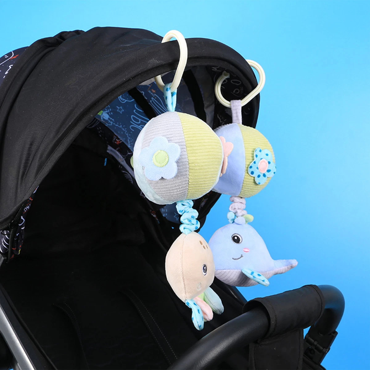 Poulpe Jouet En Peluche Pour Poussette B b Hochet Suspendu Mignon