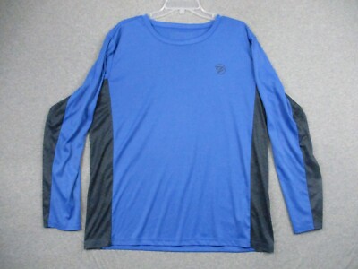 Gillz Fishing Shirt XL Men's Outdoor Long Sleeve Blue Polyester Stretch 