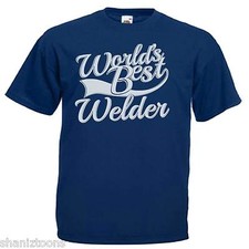 World's Best Welder Gift Adults Mens T Shirt 12 Colours Size S - 3XL