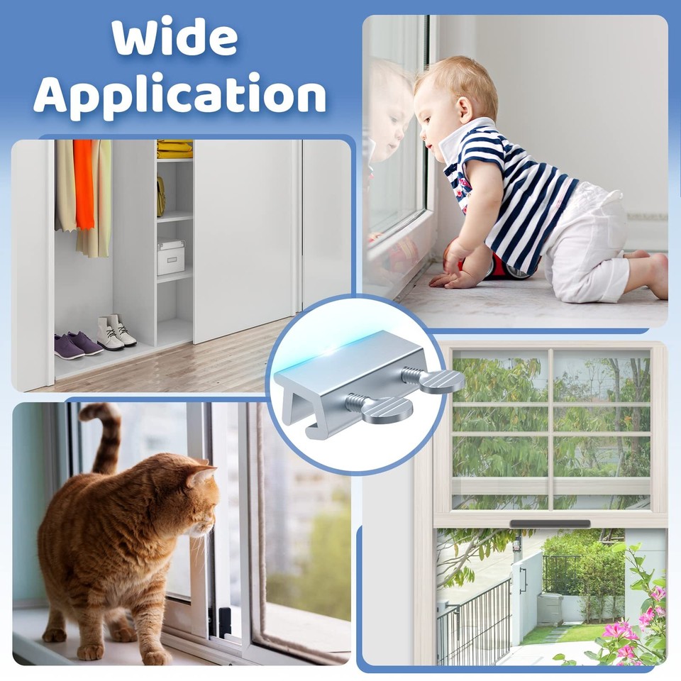 Sliding Window Locks Up and Down Window - 10 Set Proof Home Safety ...