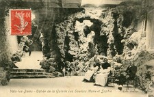 Card VALS LES BAINS entrance to the Galerie des Sources Marie et Sophie